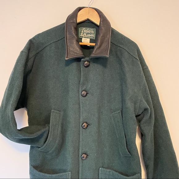 Vintage 90s Wool Roots Jacket Shacket - Picture 2 of 10